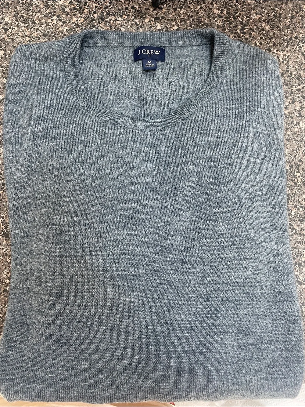 J. Crew Men's Crewneck Sweater in Gray/Blue
